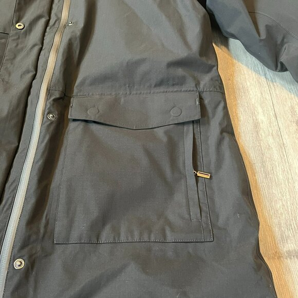 NWT! Nau W's Copenhagen Down Trench Parka Coat, Black (Caviar), Large - Picture 7 of 16